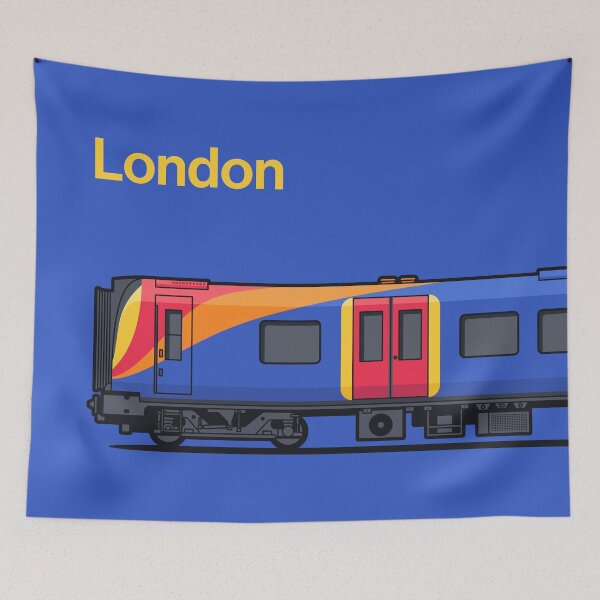 Item preview, London Class 450 Blue World Train Side England designed and sold by VoodooCircus.