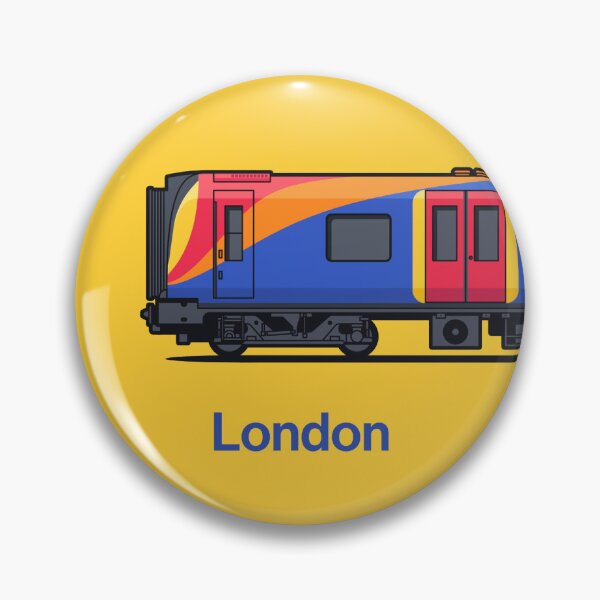 Artikelvorschau, London Class 450 Yellow World Train Side England entworfen und verkauft von VoodooCircus.