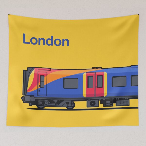 Item preview, London Class 450 Yellow World Train Side England designed and sold by VoodooCircus.
