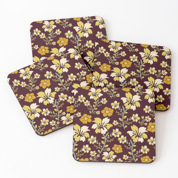 Item preview, Vintage Colorful Boho Tropical Elegant Wildflowers Whimsical Pattern designed and sold by BWDecorPattern.