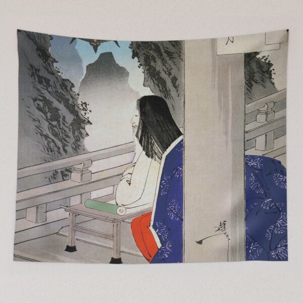 Item preview, "Ukiyo-e: 'Ishiyama Moon' from Yoshitoshi's 'Moon Hundred Views' Series" designed and sold by store-wasabi.
