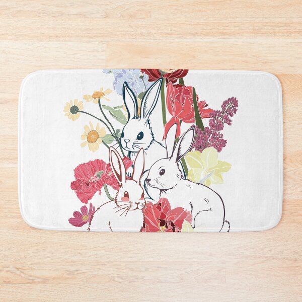 Item preview, Cute Easter Bunny, flowers and herbs.  designed and sold by MatyKotiv.