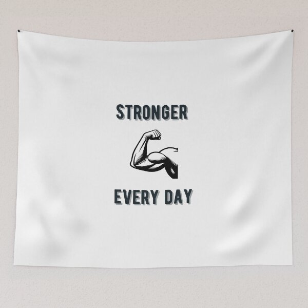 Item preview, Stronger Every Day - Fitness Design 2 designed and sold by kstheladesigns.