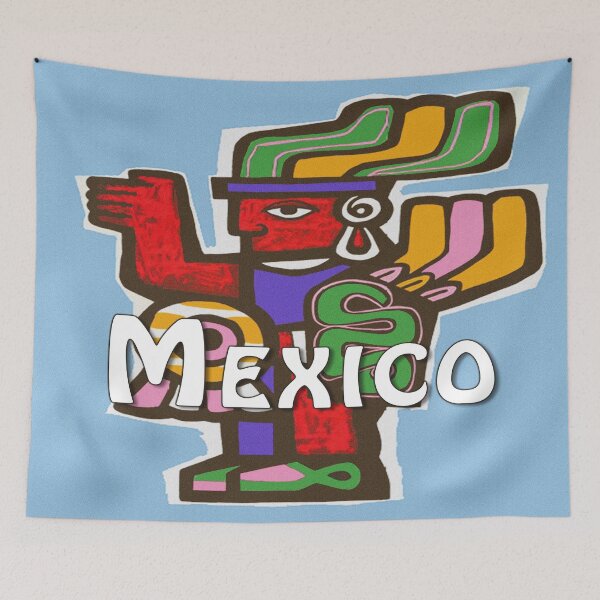 Item preview, Retro Mexico Aztec or Mayan Travel designed and sold by JustEclectic.