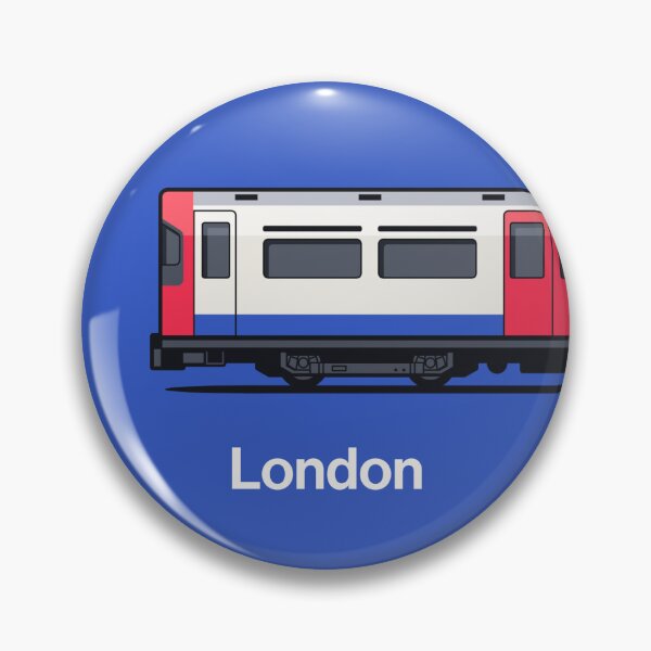 Artikelvorschau, London 1973 Stock Blue World Train Side England entworfen und verkauft von VoodooCircus.