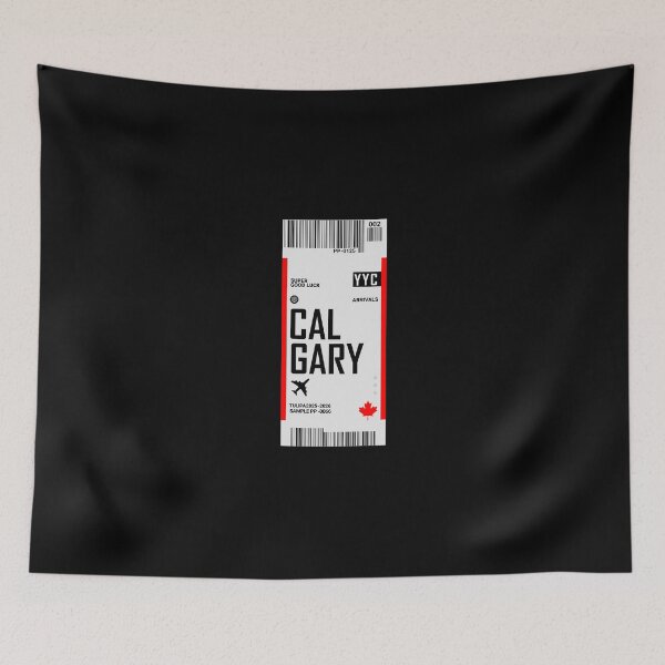 Item preview, Calgary Boarding Pass Canada Travel Ticket Sticker designed and sold by TulipaGraphics.
