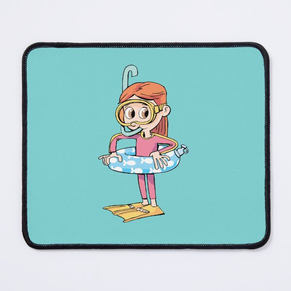 Item preview, girl diver with a life belt before entering the sea designed and sold by duxpavlic.