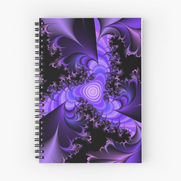 Item preview, Purple fractal Spiral circles designed and sold by TeAnne.