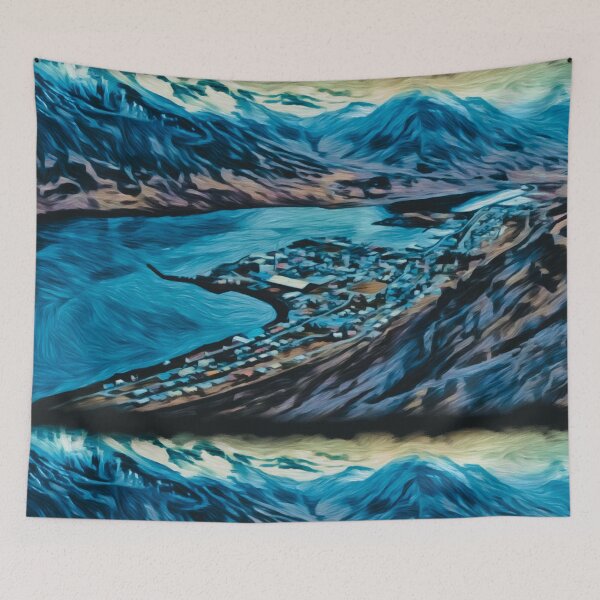 Item preview, city on the fjord in the far north designed and sold by asanaworld.