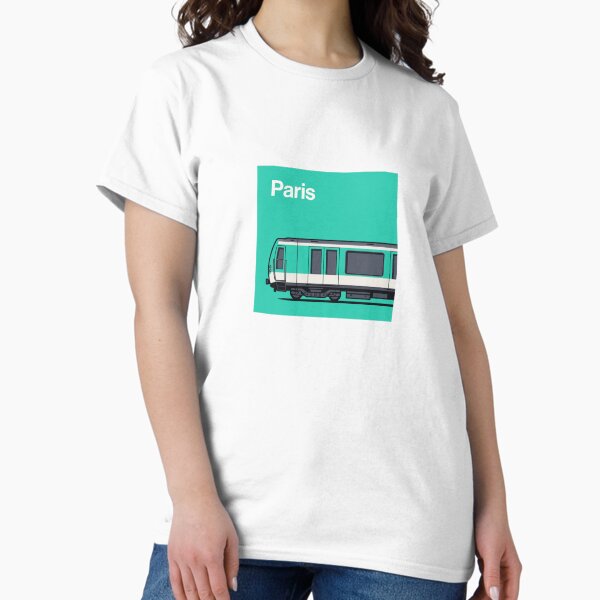 Vista previa del artículo con la obra «Perfil lateral del metro de París - Aqua», diseñado y vendido por VoodooCircus.
