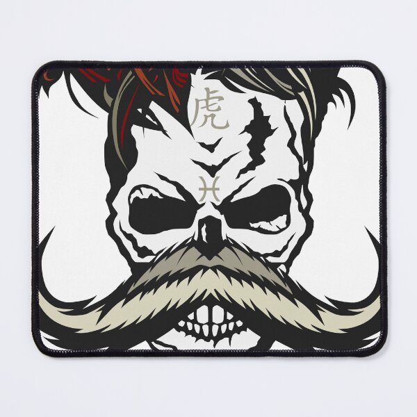 Item preview, skull hipster fish mustache tiger sign chinese astrological designed and sold by Achille3777.