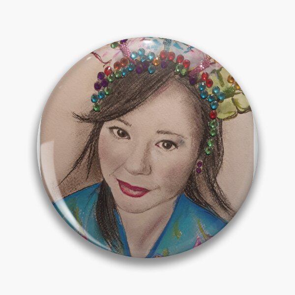 Item preview, A Self Portrait drawn in soft pastel and Mixed Media  designed and sold by JessicaKeegan.