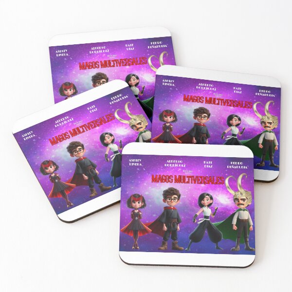 Item preview, Alberto, Ash, Kate and Pedro. Multiversal Wizards designed and sold by DirStrangeShop.