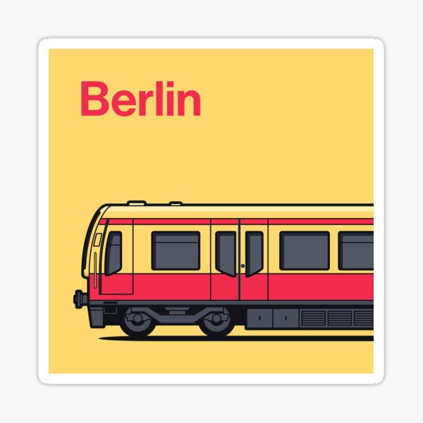 Artikel-Vorschau von Berliner Zug der Klasse 481 - Gelb, designt und verkauft von VoodooCircus.