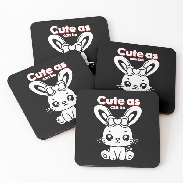 Item preview, Cute As Can Be Bunny With Shiny Eyes And Red Glow designed and sold by SplashTastic.