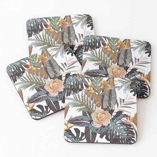 Item preview, Beautiful vintage Floral pattern in the many kind of flowers. Tropical botanical Motifs scattered random.  designed and sold by MatyKotiv.
