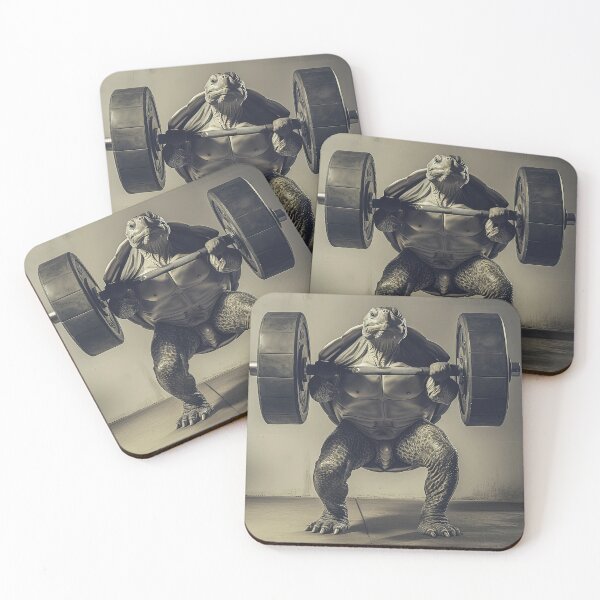 Item preview, Turtle Lifting Weights, Funny Gym Training Humor designed and sold by CheekyAnimalz.