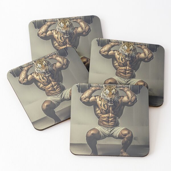 Item preview, Tiger Lifting Weights, Funny Gym Training Humor designed and sold by CheekyAnimalz.