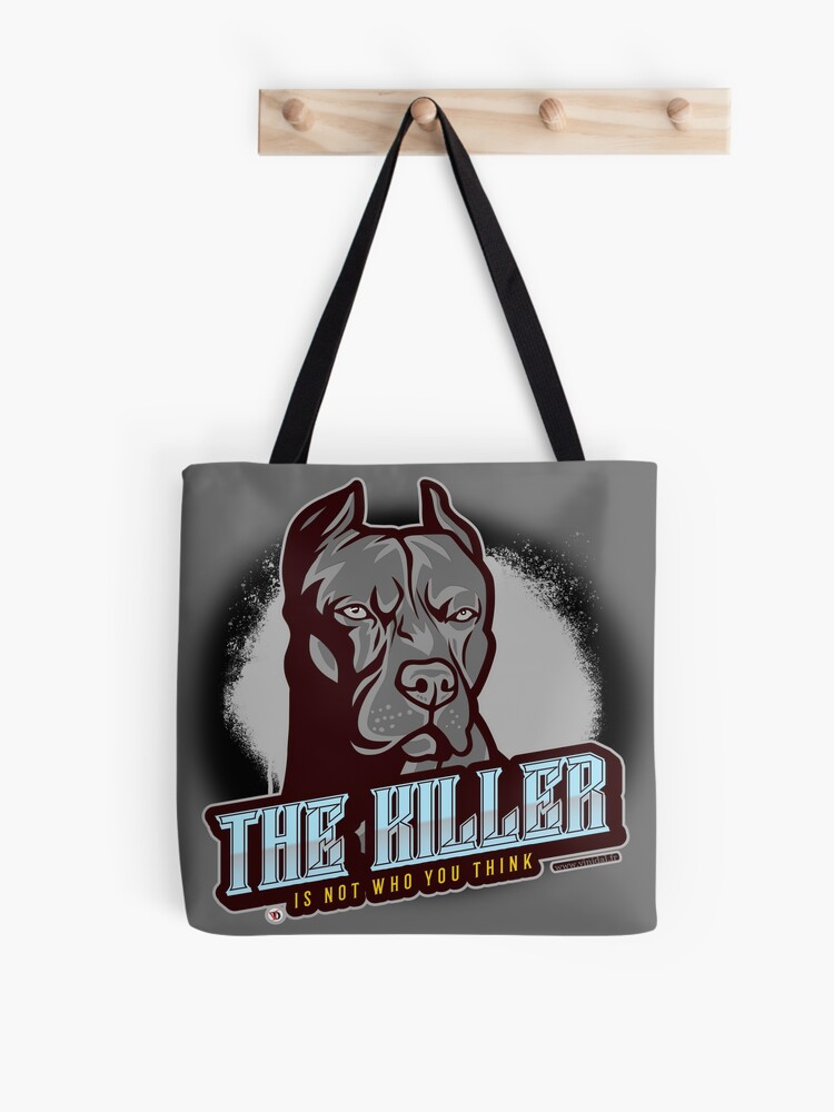 Aperçu 1 sur 2. Tote bag avec l'œuvre Anar-18-THE KILLER. créée et vendue par Vinidal.