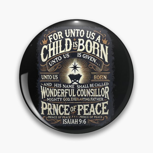 Item preview, Isaiah 9:6 designed and sold by RedFaceArmy.