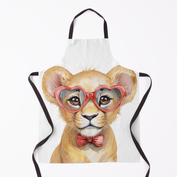 Item preview, Cute Baby Lion with Glasses designed and sold by CreatedbyKandJ.