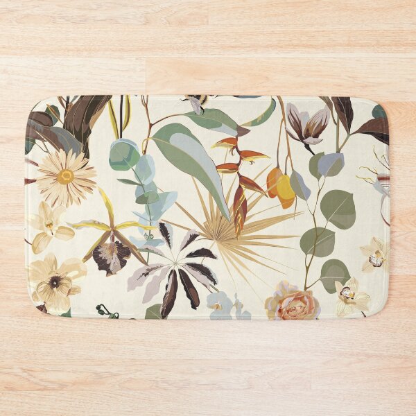 Item preview, Beautiful vintage Floral pattern in the many kind of flowers. Tropical botanical Motifs scattered random. designed and sold by MatyKotiv.