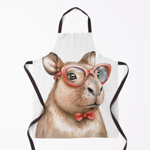 Item preview, Cute Baby Capybara with Glasses designed and sold by CreatedbyKandJ.