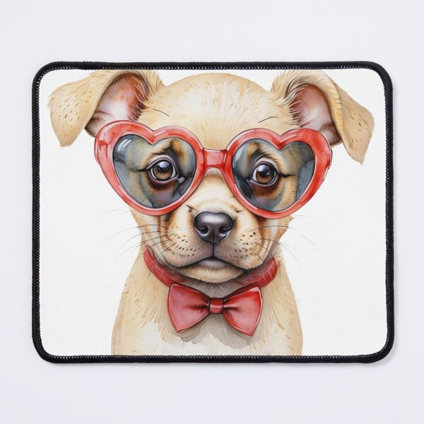 Item preview, Cute Baby Puppy with Glasses designed and sold by CreatedbyKandJ.