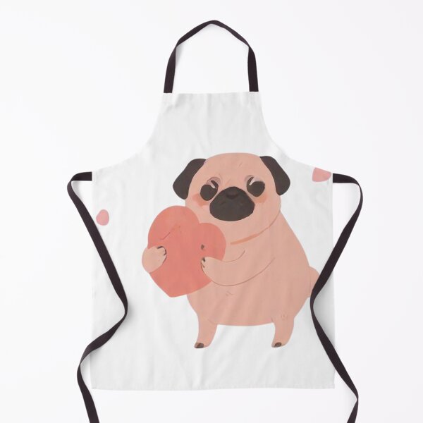 Item preview, Minimalist Pug with Love | Cute Dog Art designed and sold by Spicex2.