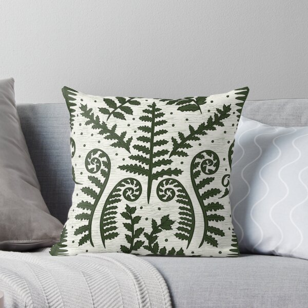 Item preview, Fern Varieties (Dark Green/Off-White) designed and sold by FrancineMaile.