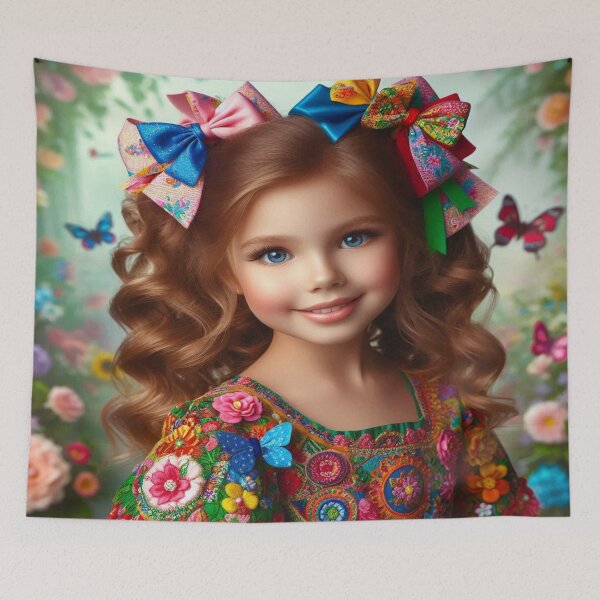 Item preview, Glamour meets elegance: Dolled Up girl portrait designed and sold by FotoworldEdel.