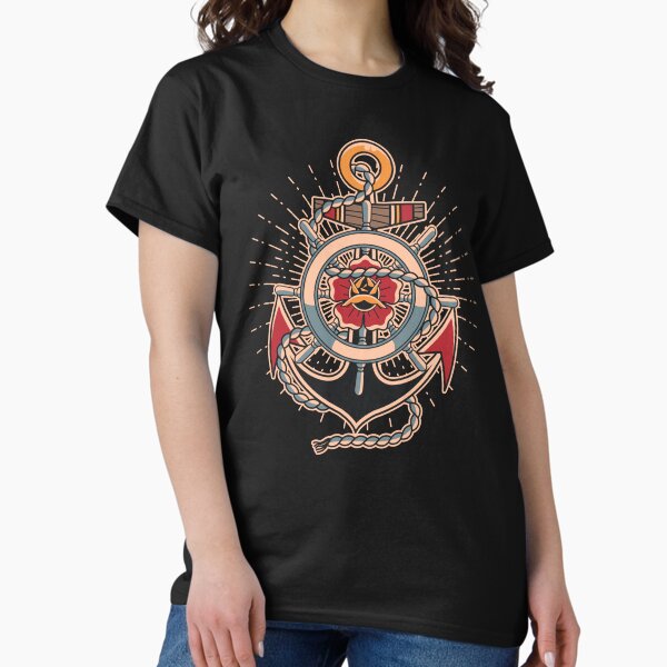 Item preview, Vintage Anchor & Ship’s Wheel designed and sold by Design_for_merch.