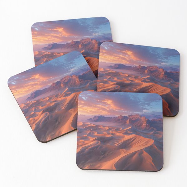 Item preview, Breathtaking desert landscape with glowing sand dunes designed and sold by Artessie.