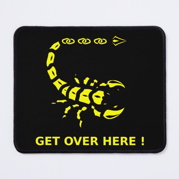 Item preview, Funny Yellow Mortal Scorpion Kombat - Get Over Here designed and sold by SlightlyUnreal.