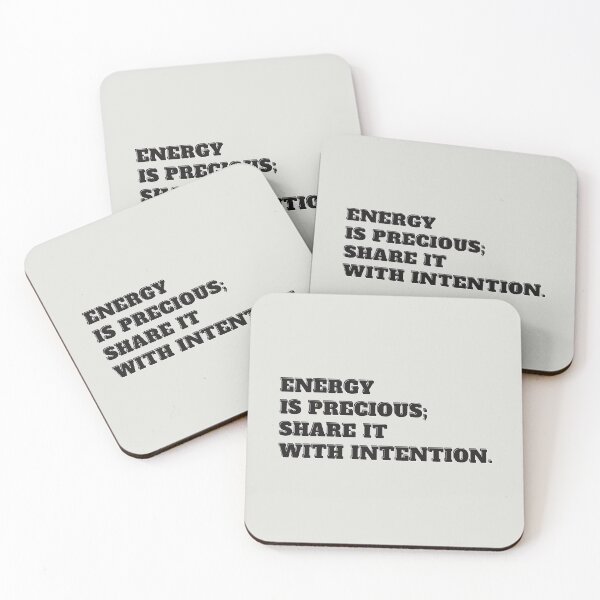 Item preview, Energy Is Precious Share It With Intention – Inspirational Quote Design designed and sold by TheSassyNoble.