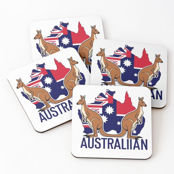 Item preview, Kangaroo Autralian Flag designed and sold by hemp3x.
