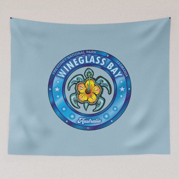 Item preview, Wineglass Bay Tasmania Australia sea turtle hibiscus designed and sold by studioss76.