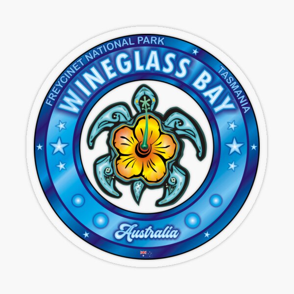 Item preview, Wineglass Bay Tasmania Australia sea turtle hibiscus designed and sold by studioss76.