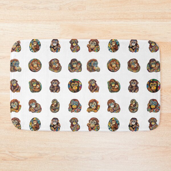Item preview, Orangutan Baby Sticker Set designed and sold by sabantha.
