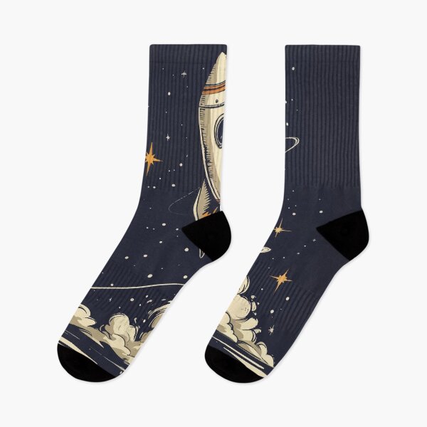 Item preview, Vintage Rocket Adventure – Blast Off into the Stars designed and sold by Moss and Moon Studio.