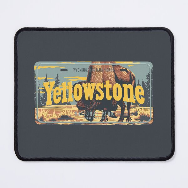 Item preview, Yellowstone National Park License Plate designed and sold by Wild-Co.