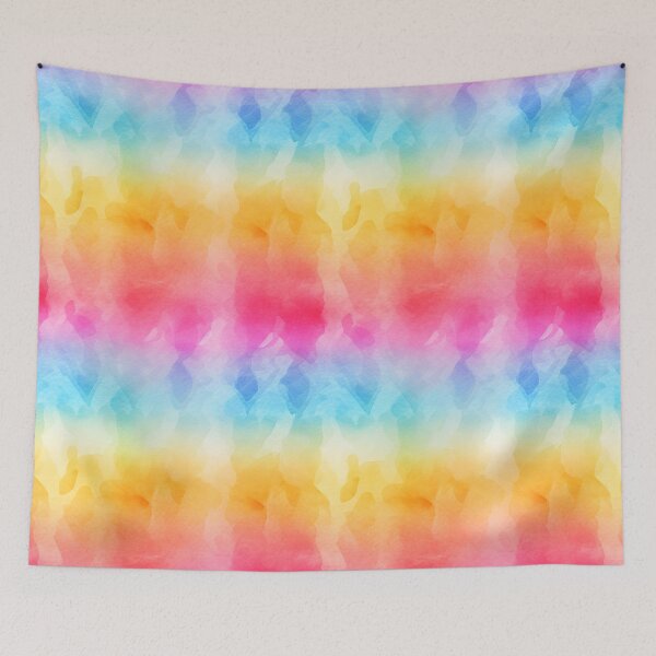 Item preview, Rainbow abstract watercolor designed and sold by DigitaICraft.