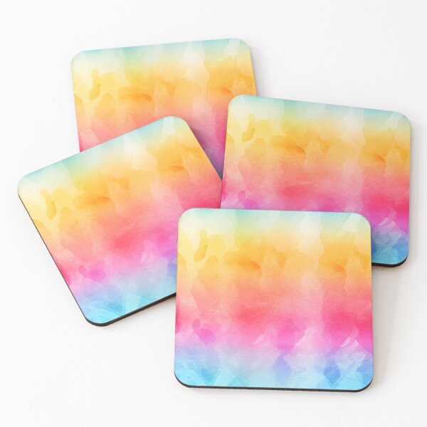 Item preview, Rainbow abstract watercolor designed and sold by DigitaICraft.