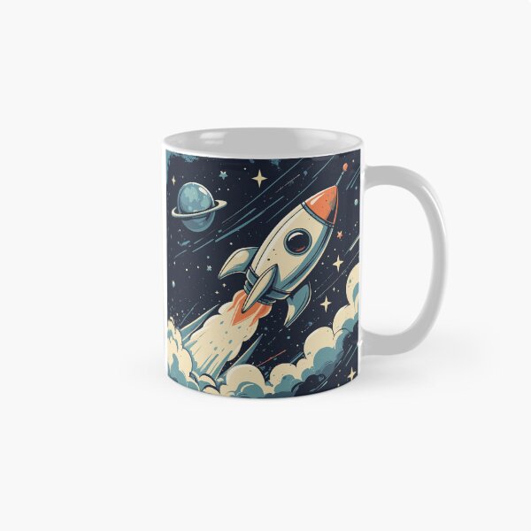 Item preview, Space Exploration – Vintage-Inspired Rocket Illustration designed and sold by Moss and Moon Studio.