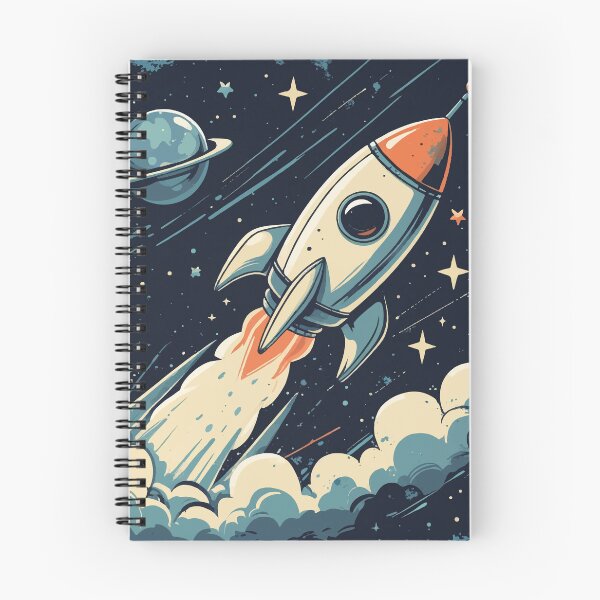 Item preview, Space Exploration – Vintage-Inspired Rocket Illustration designed and sold by Moss and Moon Studio.