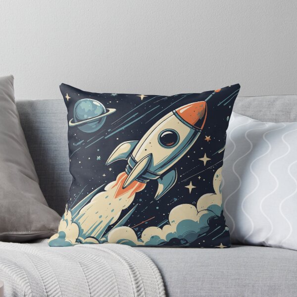 Item preview, Space Exploration – Vintage-Inspired Rocket Illustration designed and sold by Moss and Moon Studio.