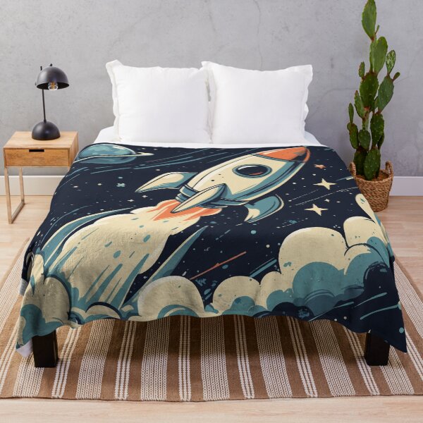 Item preview, Space Exploration – Vintage-Inspired Rocket Illustration designed and sold by Moss and Moon Studio.