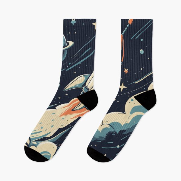 Item preview, Space Exploration – Vintage-Inspired Rocket Illustration designed and sold by Moss and Moon Studio.