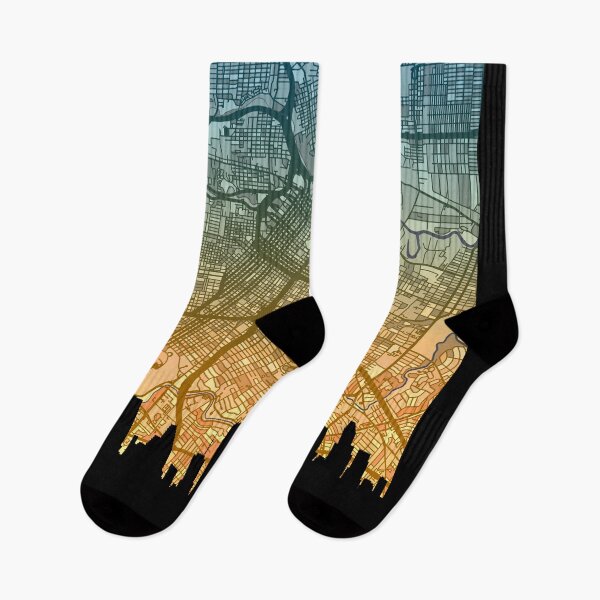 Item preview, Houston Texas Skyline Map designed and sold by ArtPrints.