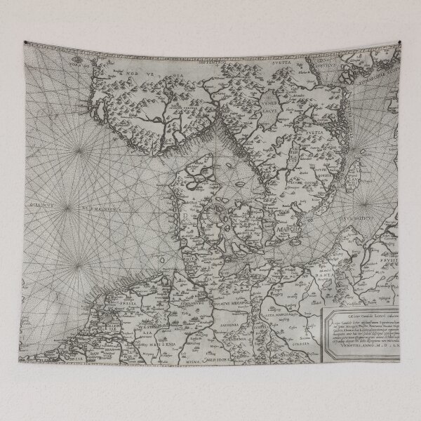 Item preview, Old map of Northern Europa designed and sold by AuroraSalmon.